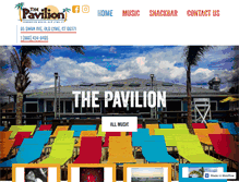 Tablet Screenshot of pavilionbeachbar.com